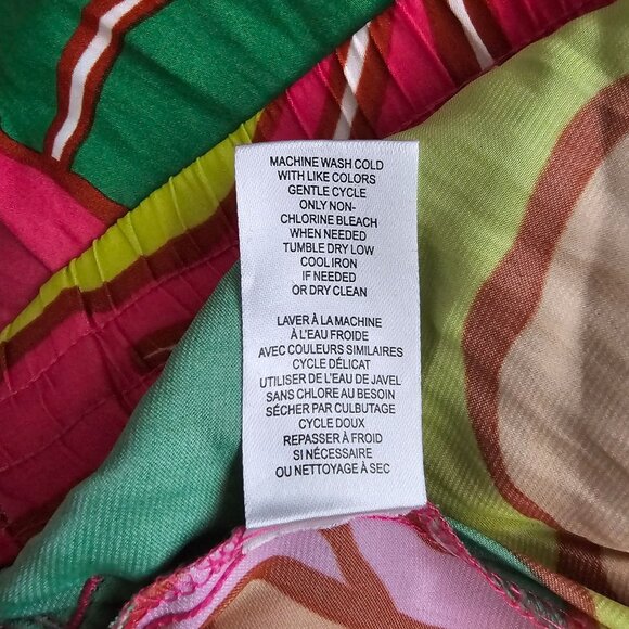 C&C California Multicolor Floral Tropical Wide-Leg Beach Pants Women's Small - Picture 6 of 10